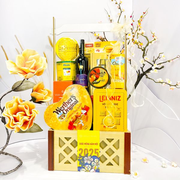 Giỏ Quà Tết PHÚ QUÝ 2745 - Vang Đỏ Nhập Khẩu Chile