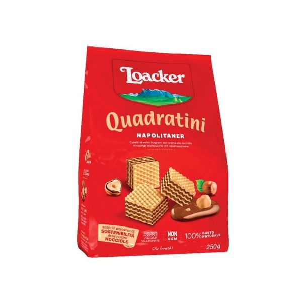 Bánh Xốp Loacker Quadratini Napolitaner 250G