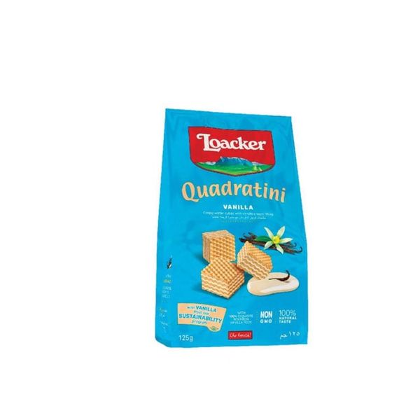 Bánh Xốp Loacker Quadratini Vanilla 125G