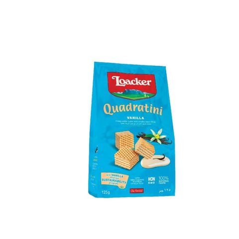 Bánh Xốp Loacker Quadratini Vanilla 125G