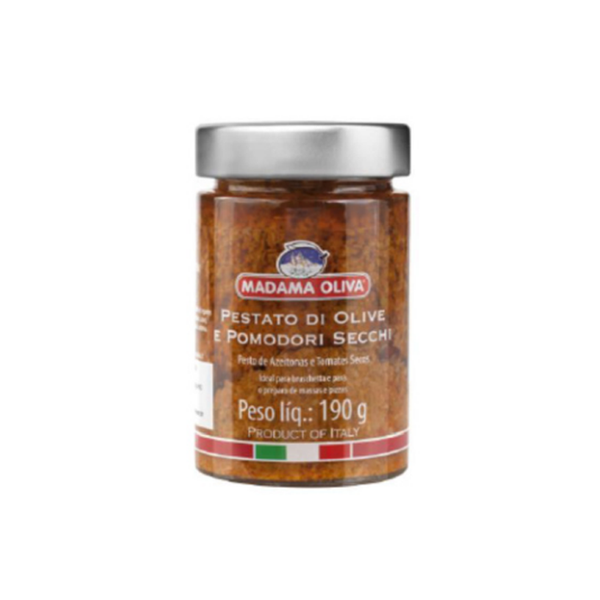 Ô Liu & Cà Chua Phơi Nắng Nghiền - Olive & Sundried Tomato Tapenade (190G) - Madama Oliva