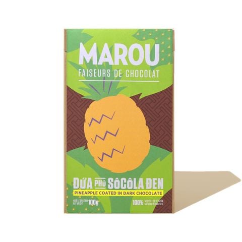 Chocolate Marou Dứa Phủ Sô Cô La Đen 100G