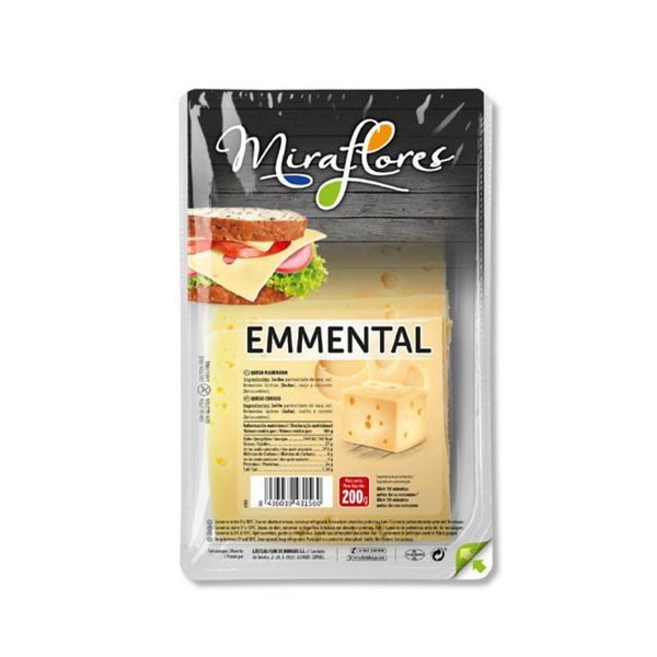 Phô Mai Emmental Slices 200G Miraflores