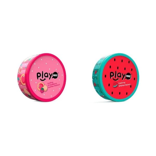 Hộp Kẹo The Không Đường Hương Dưa Hấu/Hương Bánh Cookie Dâu Playmore 40G