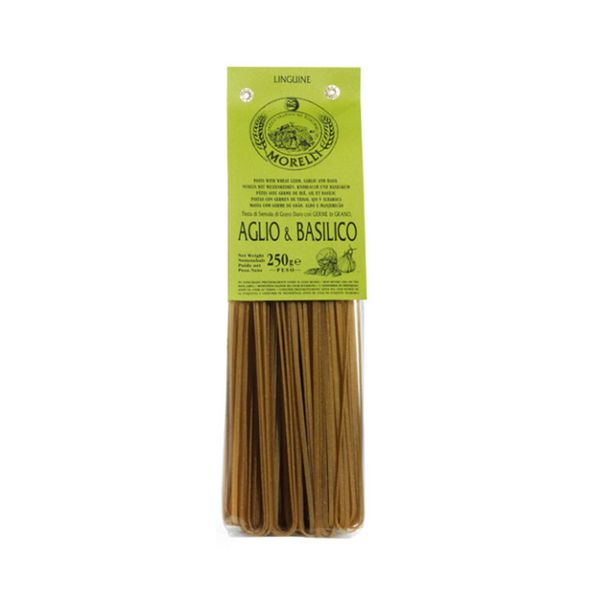 Mì Sợi Morelli Aglio & Basilico Linguine Nhập Khẩu Ý 250G