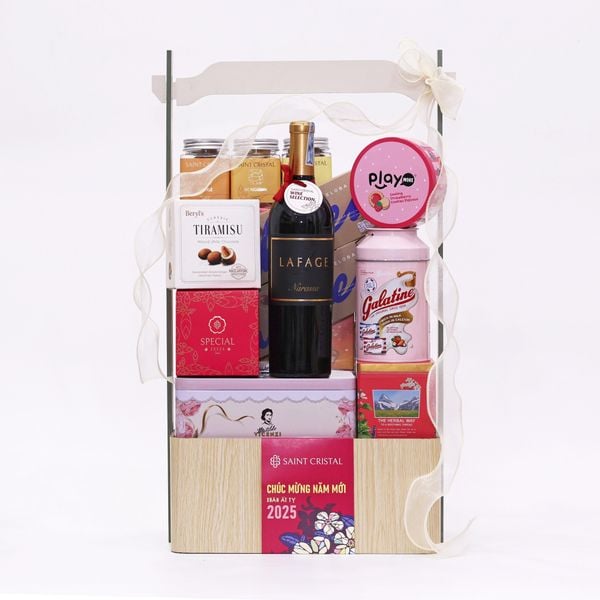 Giỏ Quà Tết AN NHIÊN 2536 - Vang Đỏ Nhập Khẩu Pháp