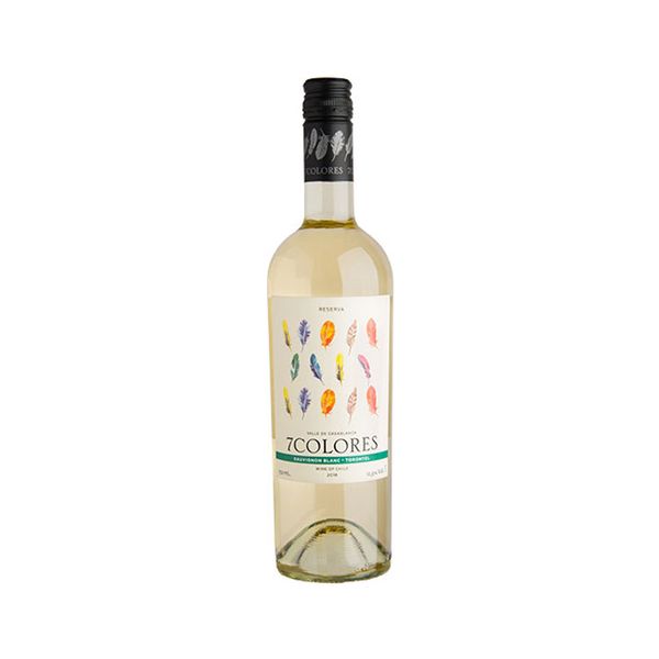 Rượu vang trắng Chile 7 COLORES Sauvignon Blanc-Torontel - 750ml