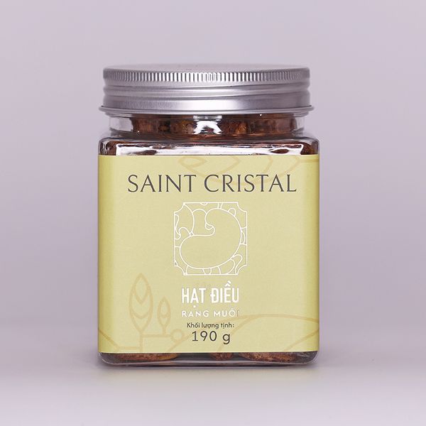 Hạt Điều Tươi Rang Củi Bình Phước Saint Cristal 190G