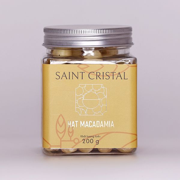 Nhân Macadamia Rang Mộc Saint Cristal 200G