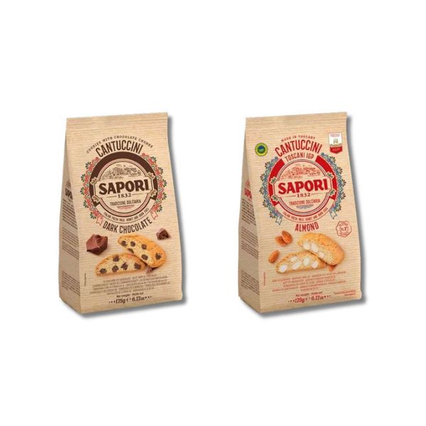 Bánh Quy Hạnh Nhân/Chocolate Giòn Sapori 175G