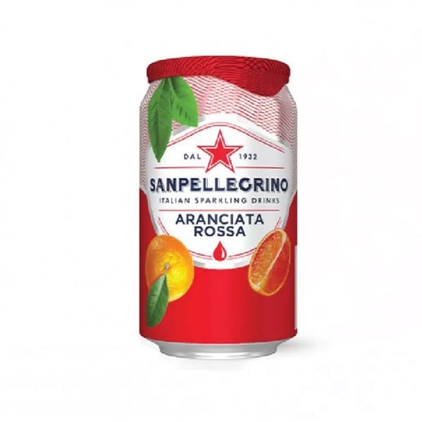 Nước Cam Hồng Aranciata Rossa Can 330ml - c24