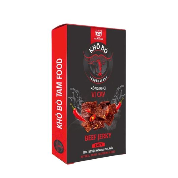 Khô Bò TAM FOOD Xông Khói Vị Cay 250G