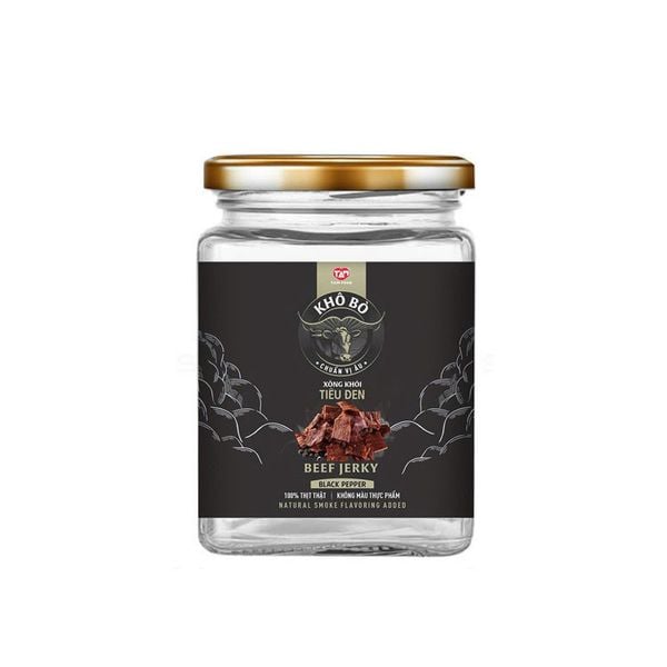 Khô Bò TAM FOOD Xông Khói Tiêu Đen 100G