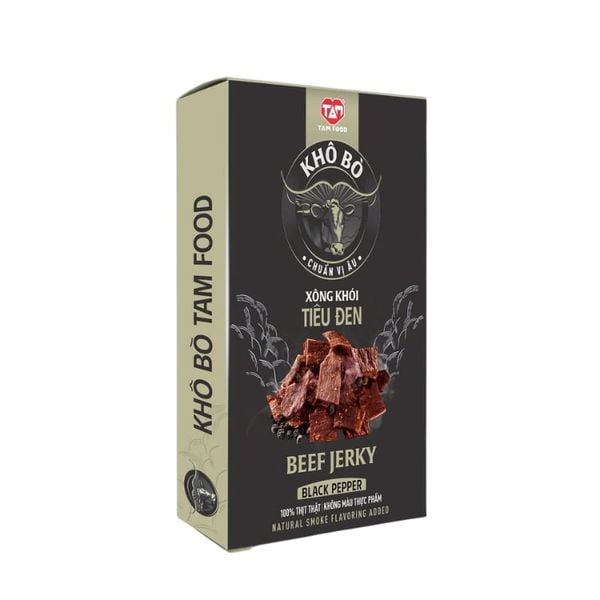Khô Bò TAM FOOD Xông Khói Tiêu Đen 250G