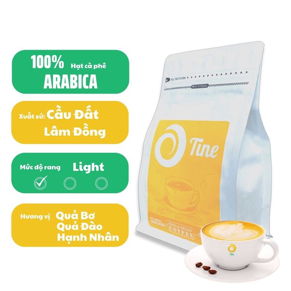 Cà phê nguyên chất 100% TINECAFE - Cà phê Arabica Cầu Đất Lâm Đồng