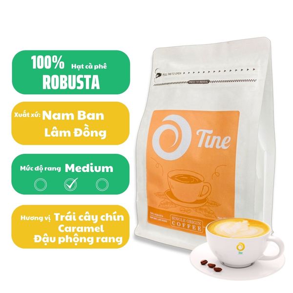 Cà phê nguyên chất 100% TINECAFE - Cà phê Robusta Nam Ban Lâm Đồng