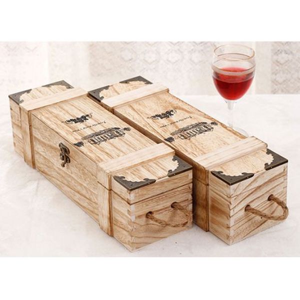 Bộ Hộp Enjoy Tết Gỗ Thông Đơn Nan Ngang