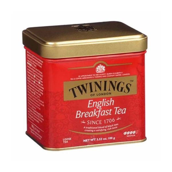 Trà Twinings Black Tea - English Breakfast Tea Hộp Thiếc 100g
