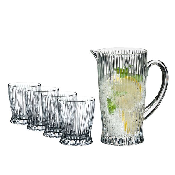 Bộ Bình Ly Cocktail Riedel Cold Drinks Set (Fire Pitcher 0515/23s1 + 4 Fire D.O.F 0515/02s1)