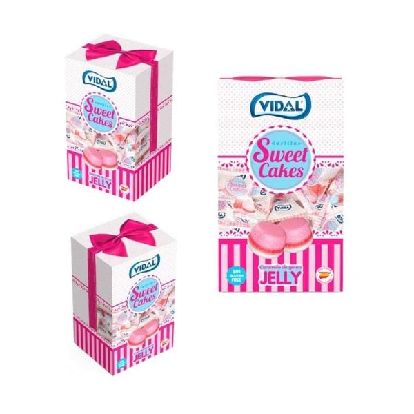 Hộp Kẹo Dẻo Sweet Cakes Vidal Cao Cấp 120G