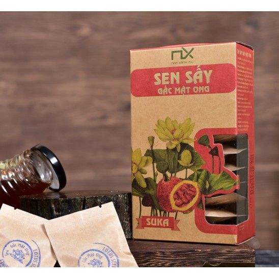 Hạt Sen Sấy Gấc Mật Ong Nam Xanh 100G