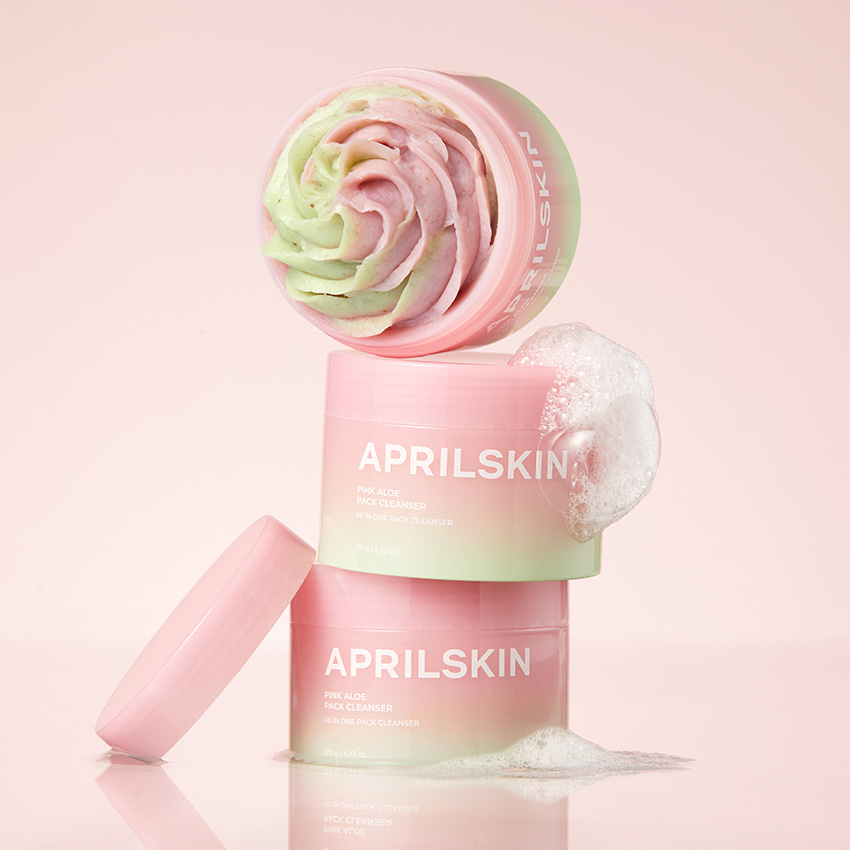  Set Pink Aloe (Kem rửa mặt Aloe+ Toner Aloe) 