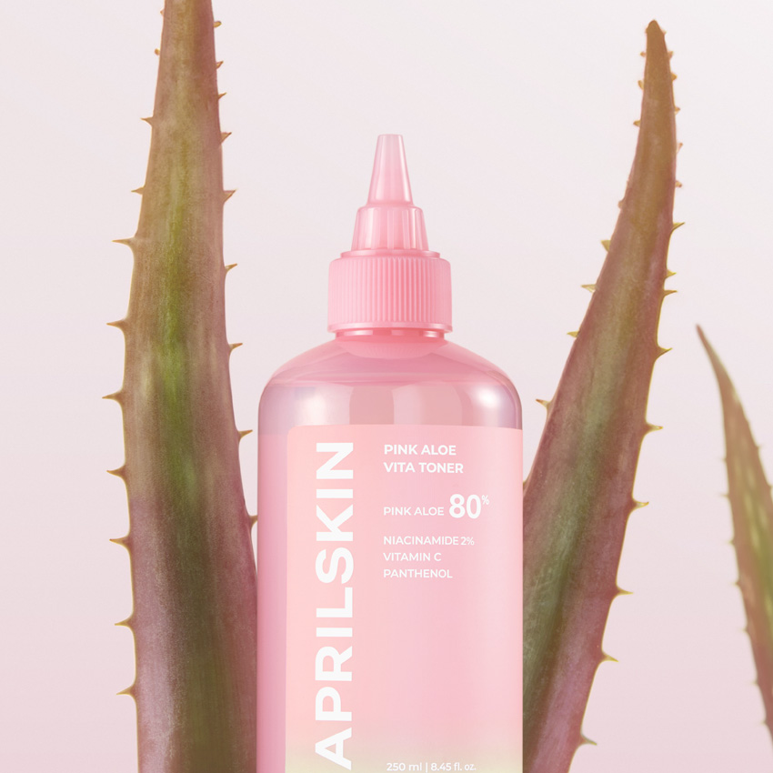  Set Pink Aloe (Kem rửa mặt Aloe+ Toner Aloe) 