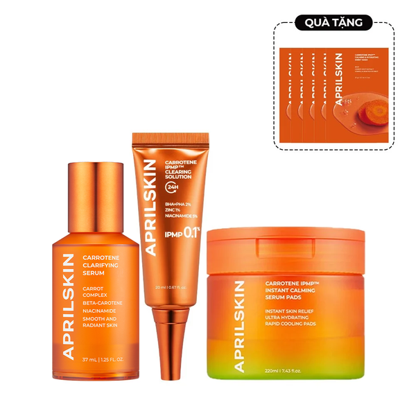  Set Carrotene Làm Dịu & Sạch Mụn 