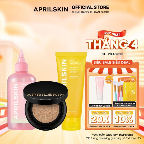  Set Make-up Tuyệt Đẹp nâng cấp (Magic snow+ peel of pack+ Alovera Toner) 