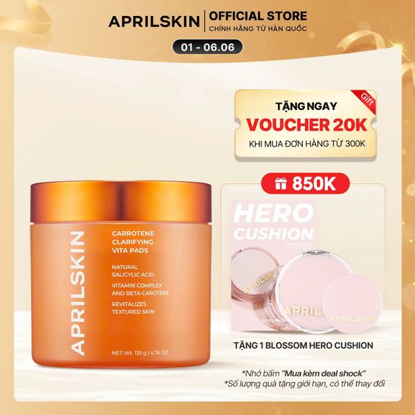  Toner Sạch Mụn Carrotene Vitamin Pad 
