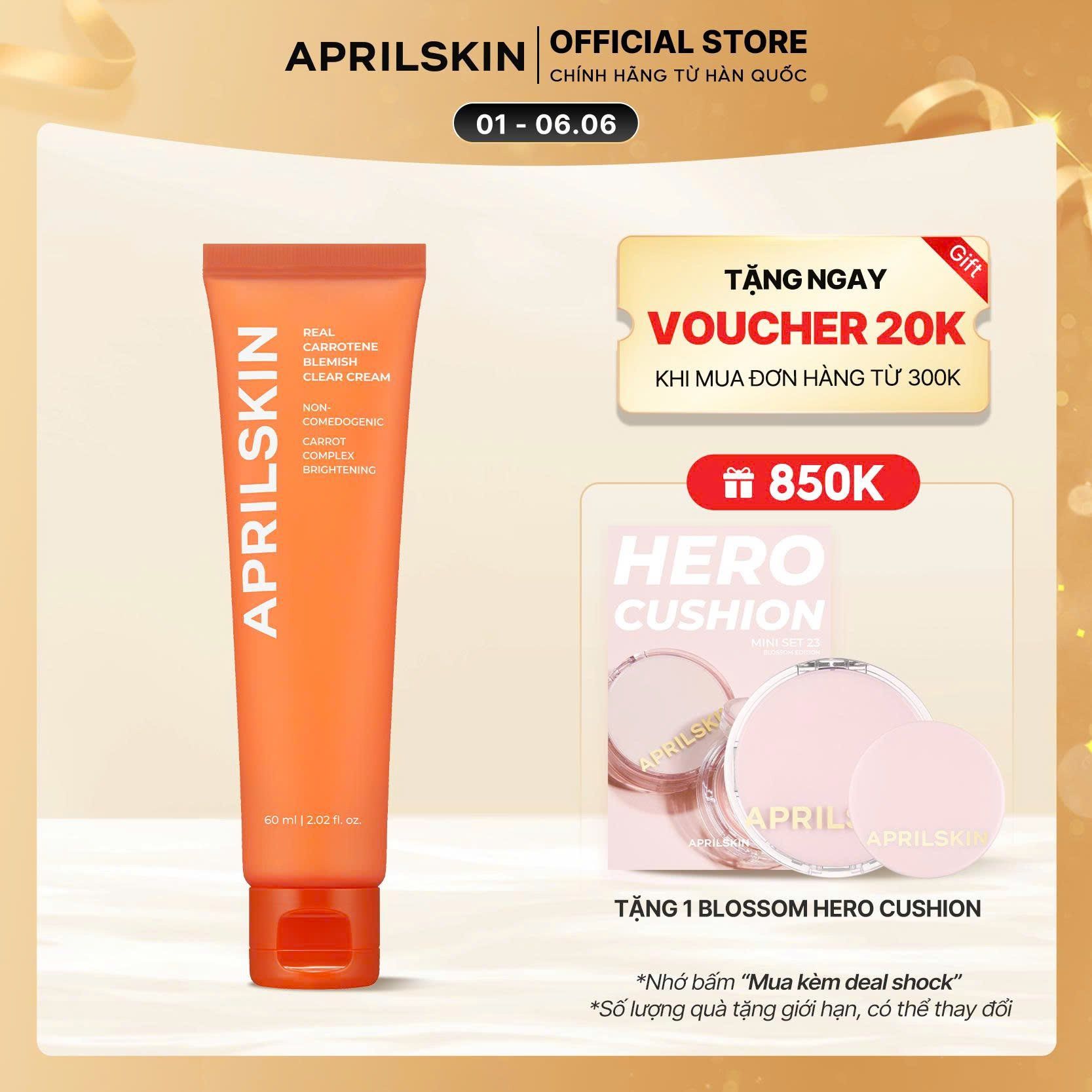  Kem Sạch Mụn Real Carrotene Blemish Clear Cream 