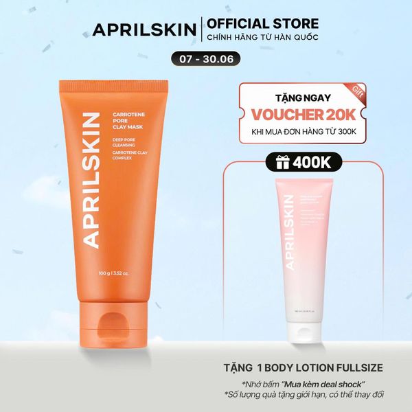  Mặt nạ đất sét se khít lỗ chân lông Carrotene Pore Clay Mask 100g 