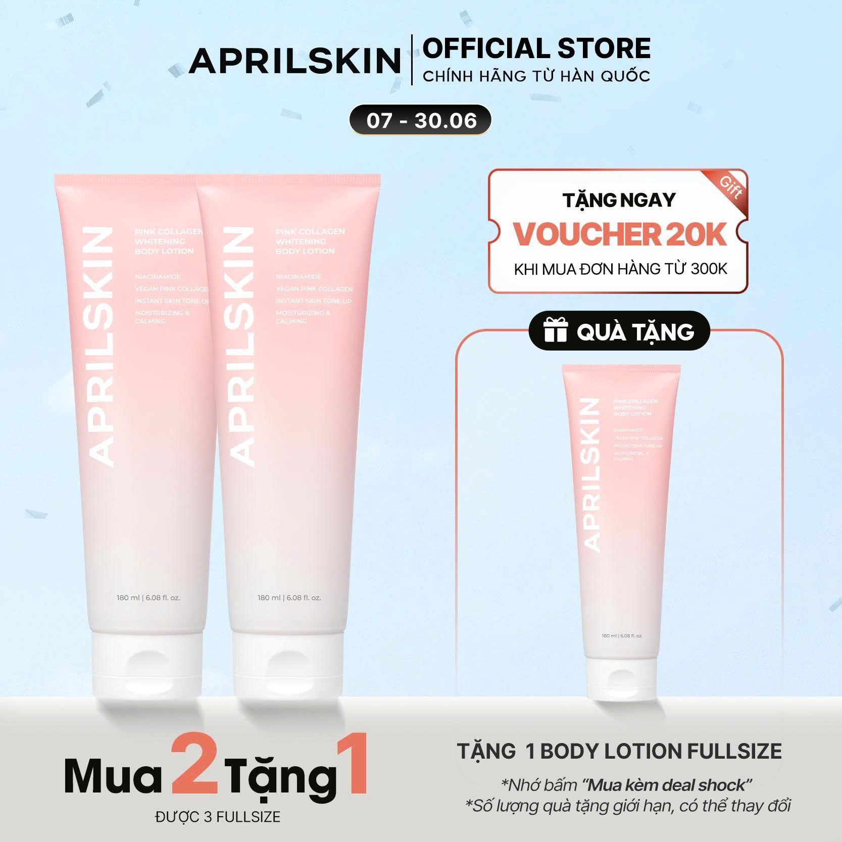  [MUA 1 TẶNG 1 - MUA 2 TẶNG 1] Pink Collagen Whitening Body Lotion 