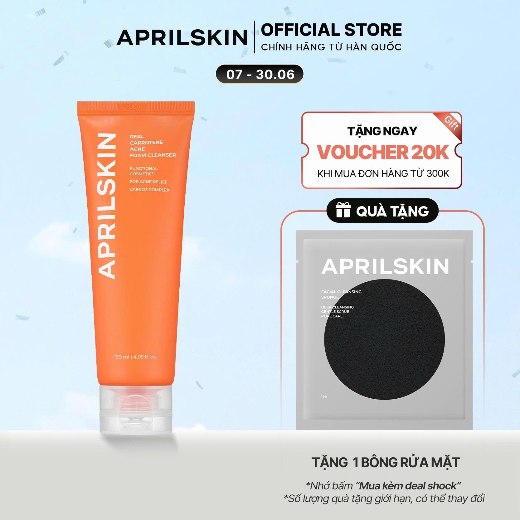  Sữa rửa mặt Carrot Acne Foam Cleanser* 