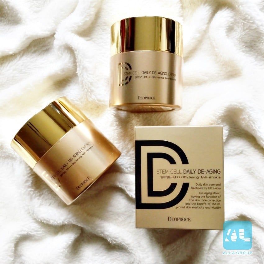 [KEM CHỐNG LÃO HÓA ] 4 TRONG 1 Chiết xuất Nhân Sâm Deoproce Stem Cell Daily De-Aging Dd Cream 40g