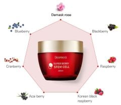 [KEM LÃO HÓA] Kem Dưỡng Đánh Bay  Lão Hóa Da Chiết Xuất Hoa Hồng Deoproce Super Berry Stem Cell Cream 50g