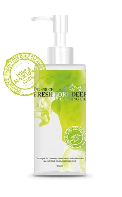 [DẦU TẨY TRANG] Sạch Sâu trong Lỗ Chân Lông Chiết Xuất Trà Xanh DEOPROCE Fresh Pore Deep Cleansing Oil 200ml