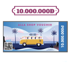 Phiếu mua hàng ALLA SHOP Voucher 10.000.000Đ
