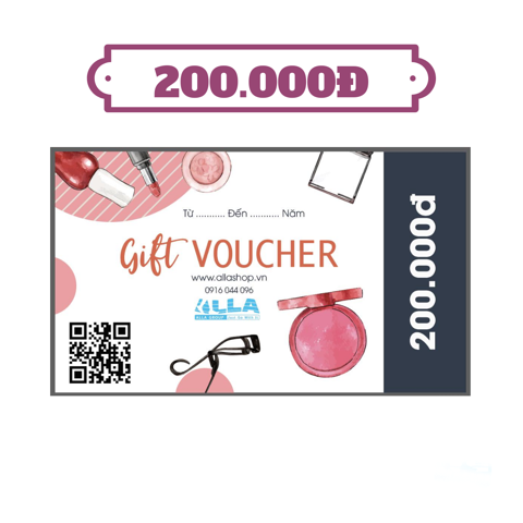 Phiếu mua hàng ALLA SHOP Voucher 200.000Đ