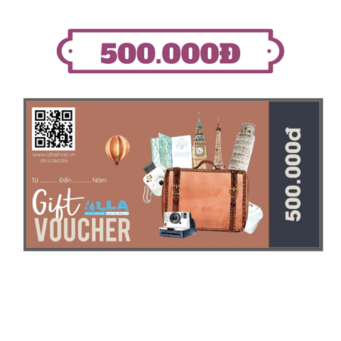 Phiếu mua hàng ALLA SHOP Voucher 500.000Đ