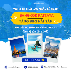 [BANGKOK - PATTAYA 5N4D] KHÁM PHÁ XỨ SỞ CHÙA VÀNG THƯỞNG THỨC BBQ HẢI SẢN