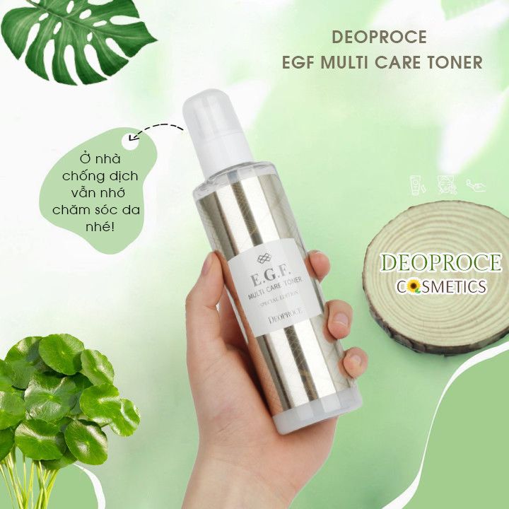 [TONER PHỤC HỒI DA HƯ TỔN ] Cân bằng Da Chiết Xuất Từ Sữa Đậu Nành Deoproce E.G.F Multi Care Toner Special Edition 150ml