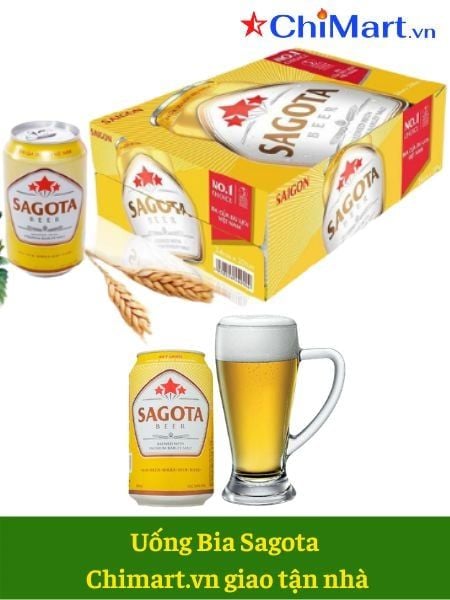  Bia Sagota vàng lon (thùng) 