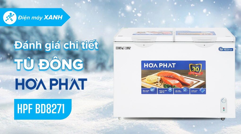 Tủ đông HPF BD8271 Inverter 271 Lít Hòa Phát