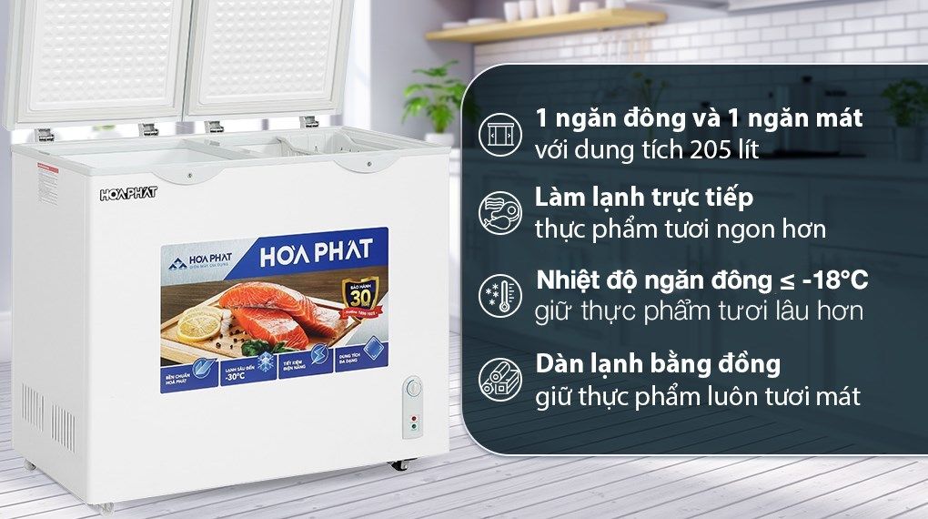 Tủ đông HPF BD6205 205 Lít