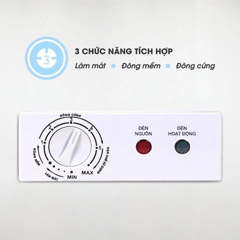 Tủ đông VH-1199HY, 900 lít, 1 ngăn đông, dàn lạnh đồng