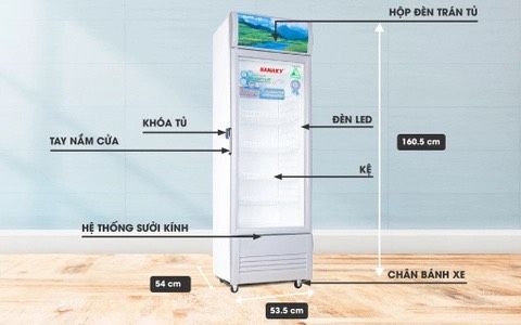 Tủ mát inverter VH 218K3L Low-E 170 Lít 1 cánh