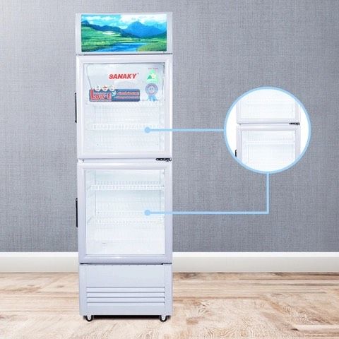 Tủ mát inverter VH 258W3L Low-E 200 Lít, 2 cánh trên dưới