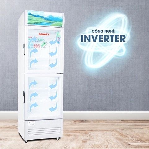 Tủ mát inverter VH 218W3L Low-E 170 Lít, 2 cánh trên dưới