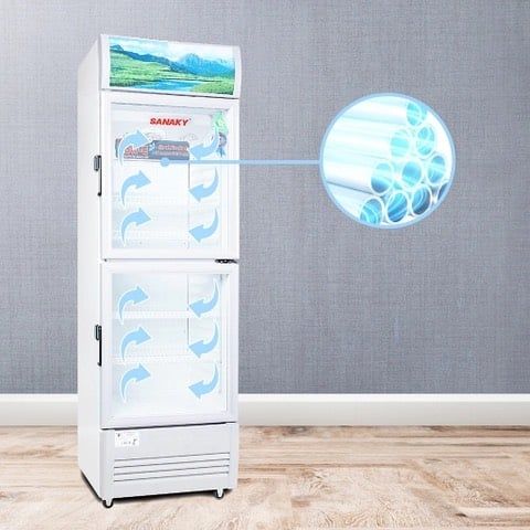 Tủ mát inverter VH 218W3L Low-E 170 Lít, 2 cánh trên dưới